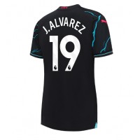 Billiga Manchester City Julian Alvarez #19 Tredje fotbollskläder Dam 2023-24 Kortärmad